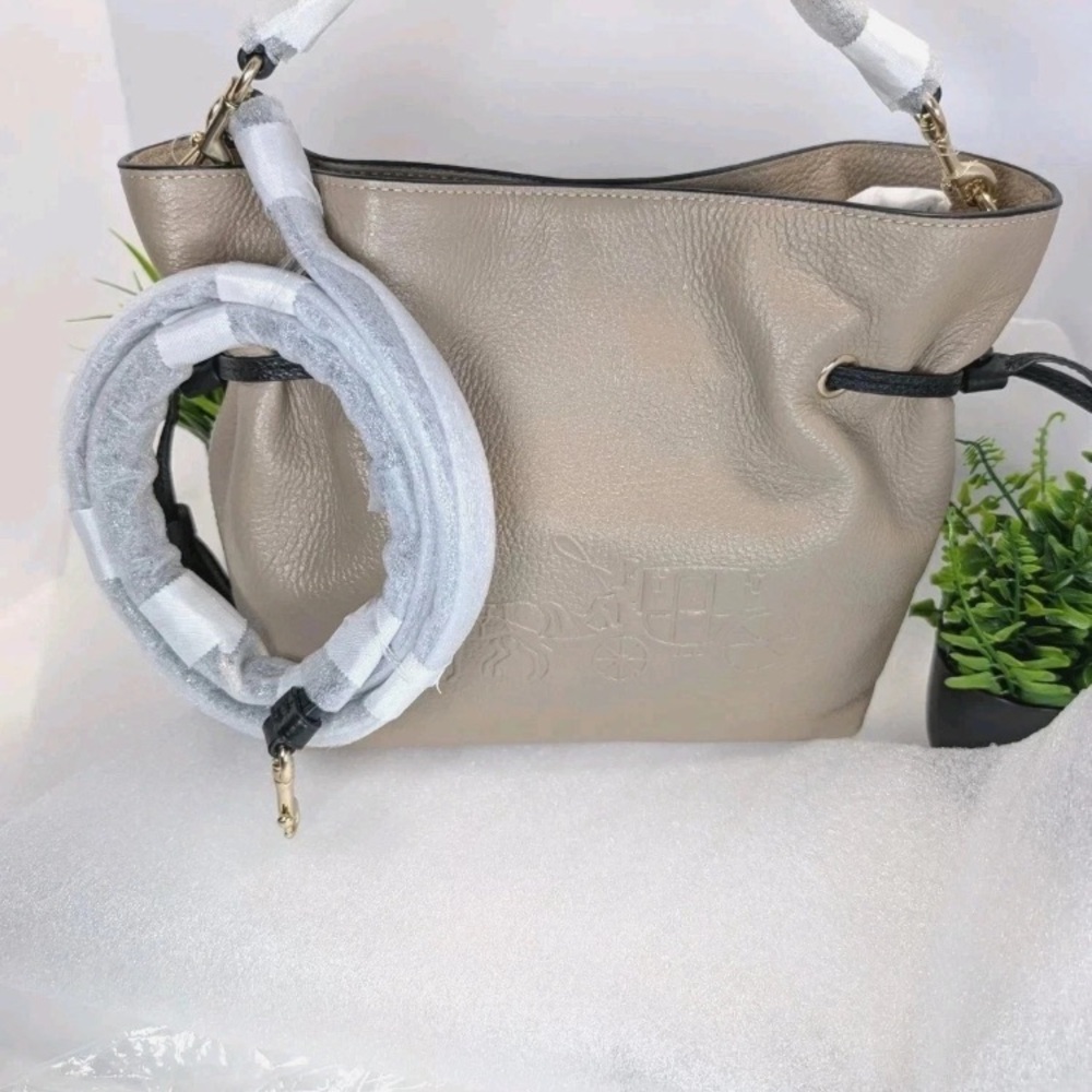 REDUCED -Coach Leather Andy Taupe/Black Crossbody Bag -Brand New W/Tags!